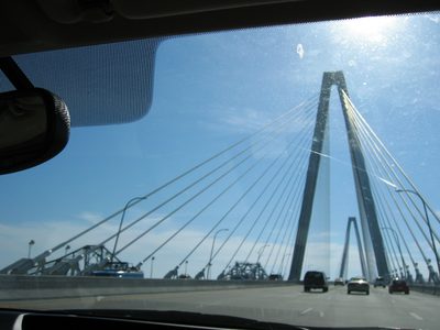 Closer view of the supports